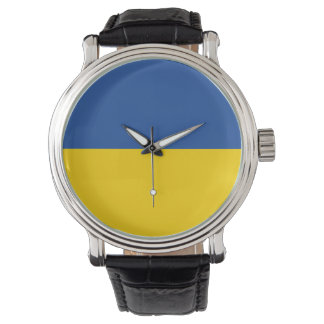 Reloj De Pulsera Bandera de Ucrania, regalo patriótico de Ucrania