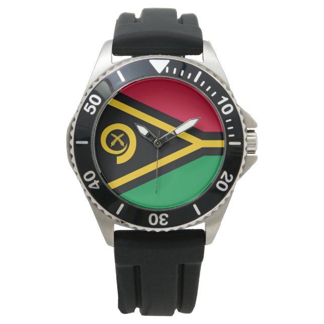 Reloj De Pulsera Bandera de Vanuatu (Anverso)