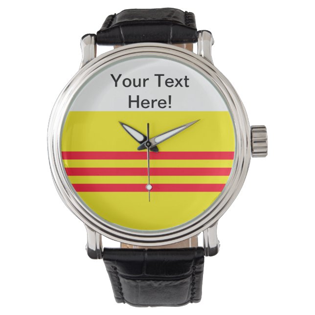 Reloj De Pulsera Bandera de Vietnam del Sur (Anverso)