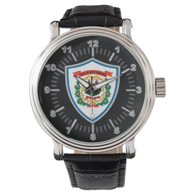 Reloj De Pulsera Bandera de Virginia Occidental (Anverso)