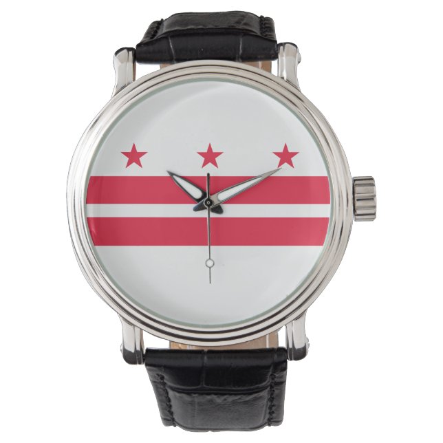 Reloj De Pulsera Bandera de Washington DC (Anverso)