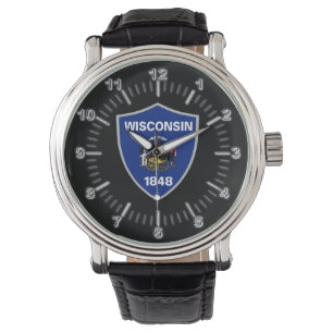 Reloj De Pulsera Bandera de Wisconsin