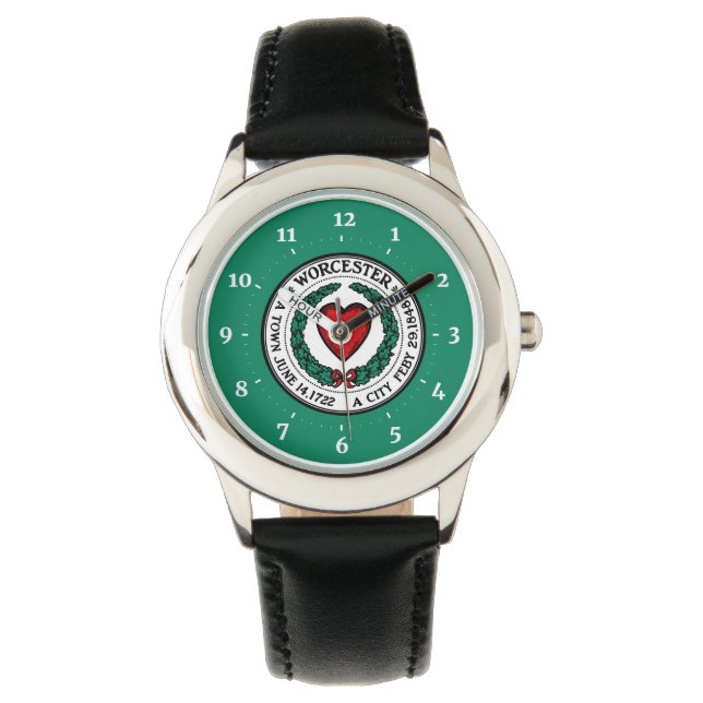 Reloj De Pulsera Bandera de Worcester, Massachusetts Watch (Anverso)