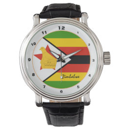 Reloj De Pulsera Bandera de Zimbabue, diseño/moda de Zimbabue