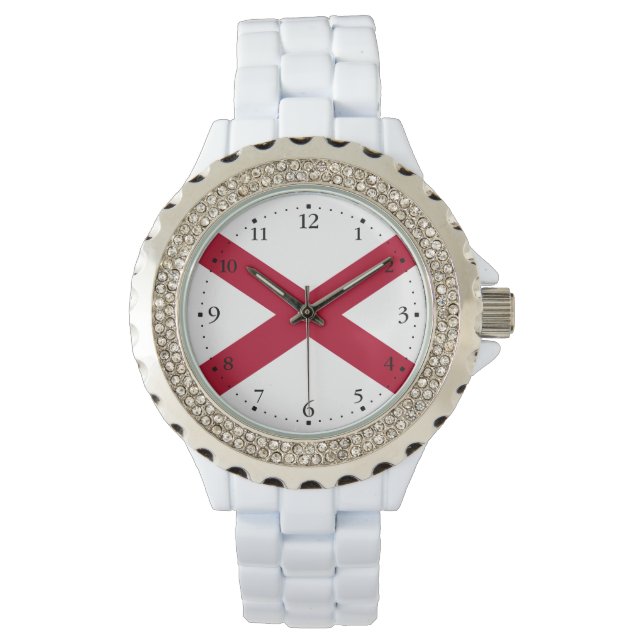 Reloj De Pulsera Bandera del estado de Alabama (Anverso)