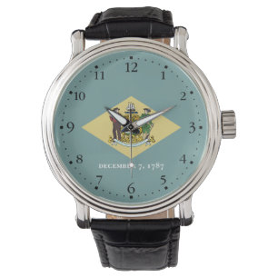 Reloj De Pulsera Bandera del estado de Delaware