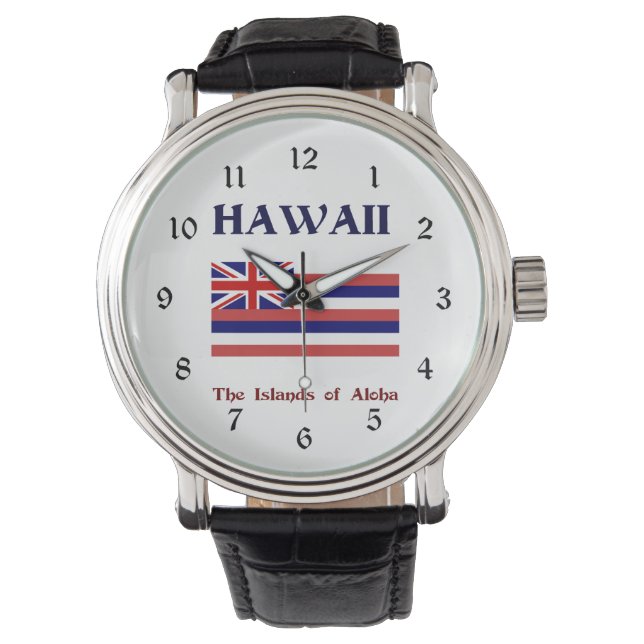 Reloj De Pulsera Bandera del estado de Hawái y lema (Anverso)