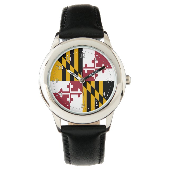 Reloj De Pulsera Bandera del Estado de Maryland (Anverso)