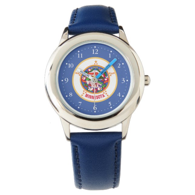Reloj De Pulsera Bandera del estado de Minnesota (Anverso)