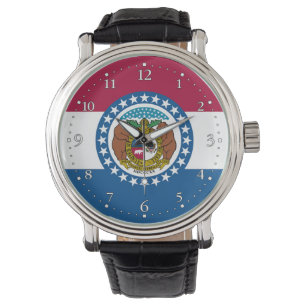 Reloj De Pulsera Bandera del estado de Missouri