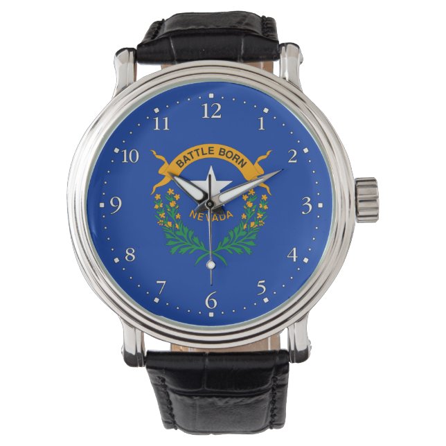 Reloj De Pulsera Bandera del estado de Nevada (Anverso)