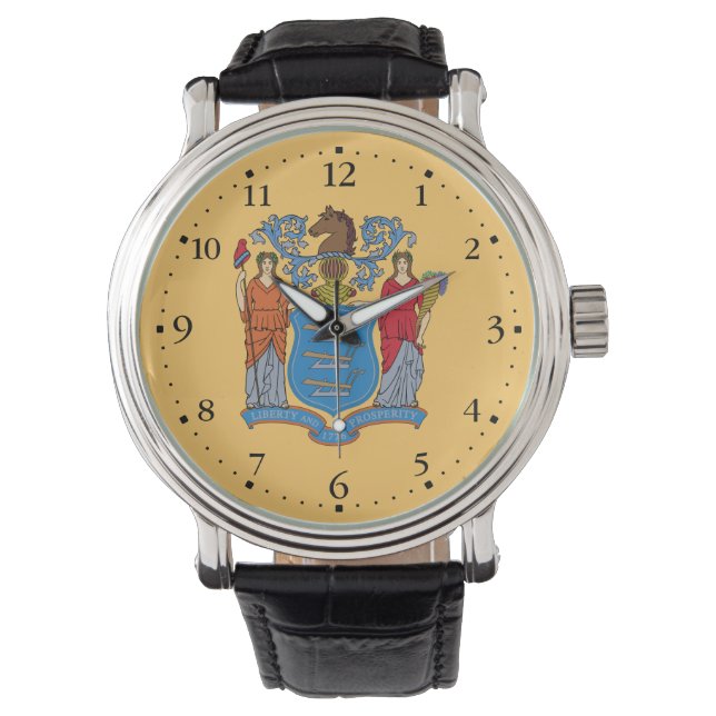 Reloj De Pulsera Bandera del Estado de Nueva Jersey (Anverso)