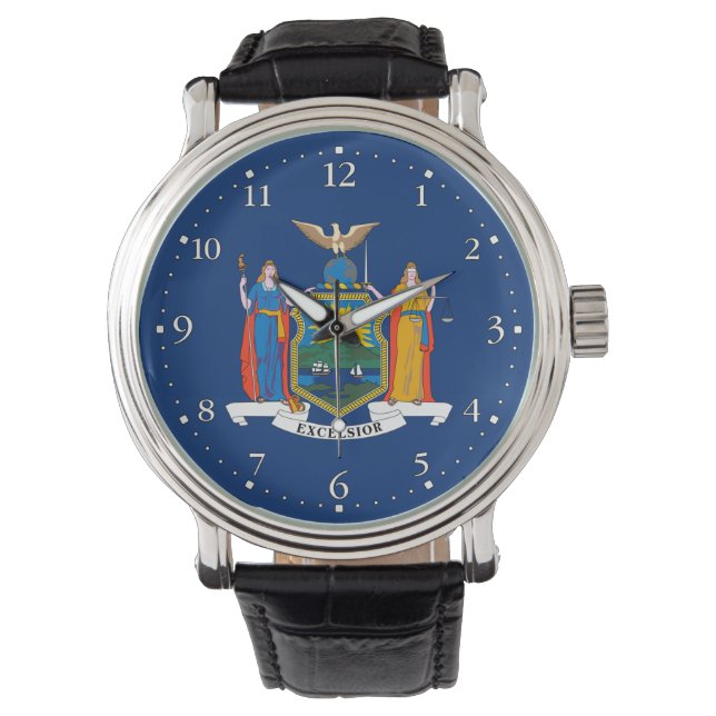 Reloj De Pulsera Bandera del Estado de Nueva York (Anverso)