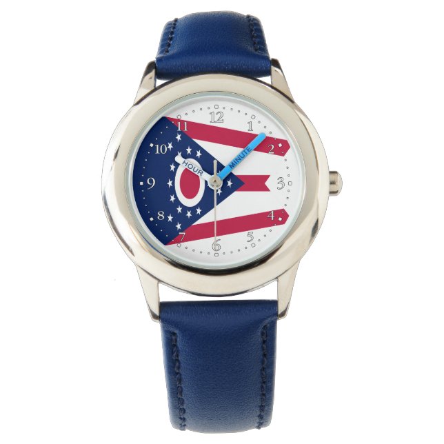 Reloj De Pulsera Bandera del Estado de Ohio (Anverso)