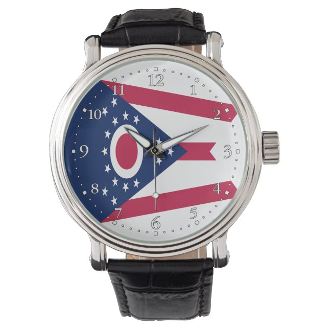 Reloj De Pulsera Bandera del estado de Ohio (Anverso)