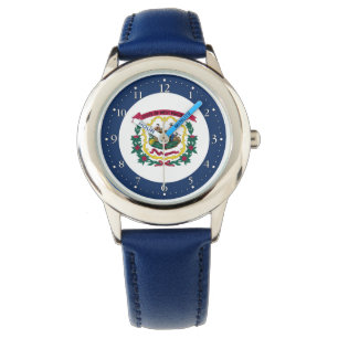 Reloj De Pulsera Bandera del estado de Virginia Occidental