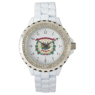 Reloj De Pulsera Bandera del estado de Virginia Occidental