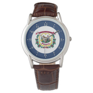 Reloj De Pulsera Bandera del estado de Virginia Occidental