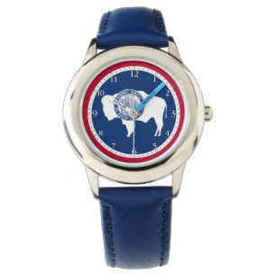 Reloj De Pulsera Bandera del estado de Wyoming