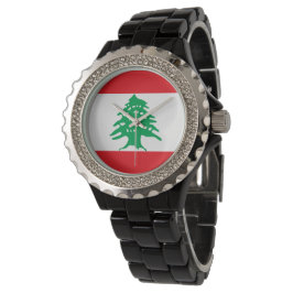 Reloj De Pulsera Bandera del Líbano