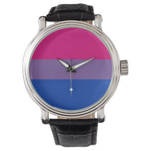 Reloj De Pulsera Bandera del Orgullo Bisexual