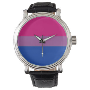Reloj De Pulsera Bandera del Orgullo Bisexual