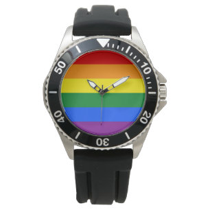 Reloj De Pulsera Bandera del Orgullo Gay Arcoiris