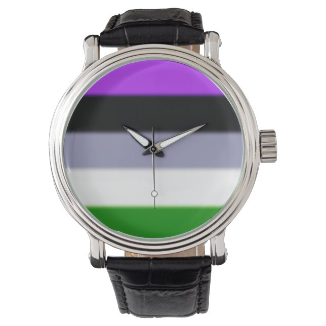 Reloj De Pulsera Bandera del Orgullo Géneer Caída (Anverso)
