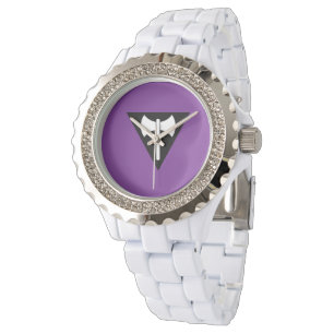 Reloj De Pulsera bandera del orgullo lésbico SlipperyJoe feminista