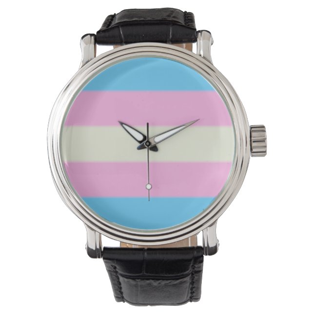 Reloj De Pulsera Bandera del orgullo transgénero caído (Anverso)