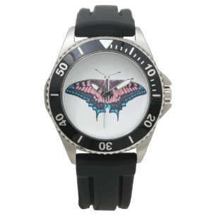 Reloj De Pulsera Bandera del Orgullo Transgénero Mariposa Tradicion