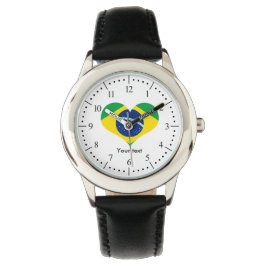 Reloj De Pulsera Bandera del país de Brasil