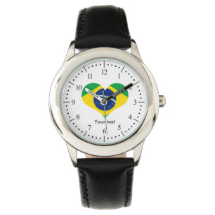Reloj De Pulsera Bandera del país de Brasil