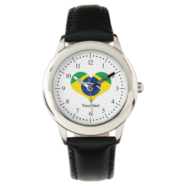 Reloj De Pulsera Bandera del país de Brasil (Anverso)