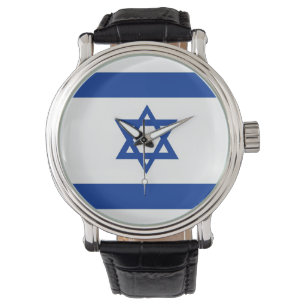 Reloj De Pulsera bandera del país israel jew david star