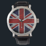 Reloj De Pulsera Bandera del Reino Unido 3<br><div class="desc">Vintage de la bandera del Reino Unido. El diseño está disponible en otros productos.</div>