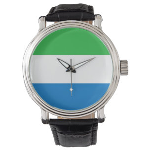 Reloj De Pulsera Bandera del Sierra Leone