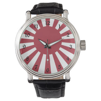 Reloj De Pulsera Bandera del Sol Naciente Imperial Japonés, Edo a l