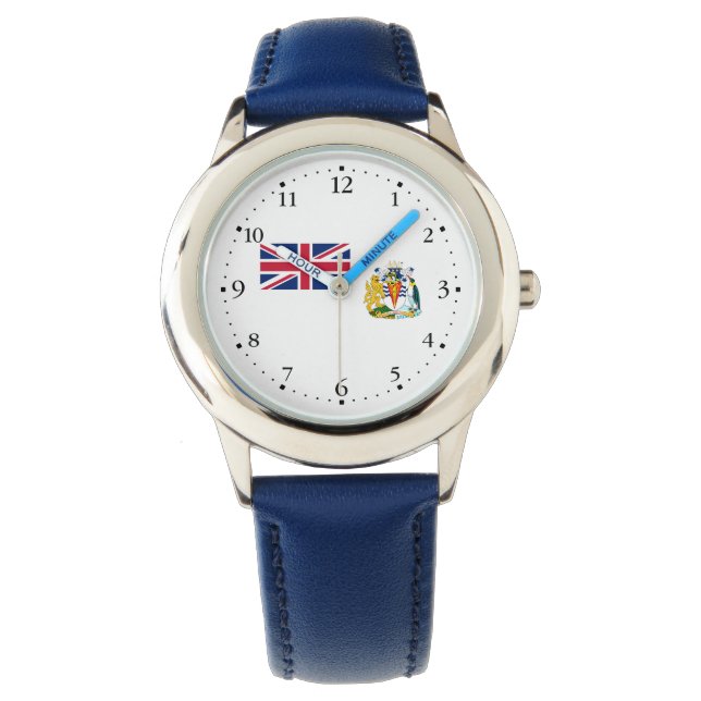 Reloj De Pulsera Bandera del Territorio Antártico Británico (Anverso)