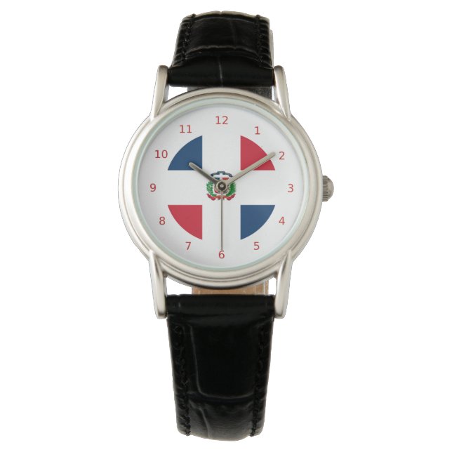 Reloj De Pulsera Bandera dominicana Watch (Anverso)