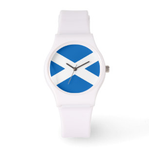 Reloj De Pulsera Bandera escocesa de la Cruz de San Andrés