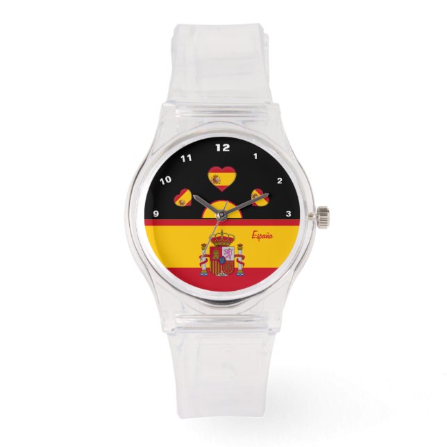 Reloj De Pulsera Bandera española Watch, España, moda y deportes (Anverso)