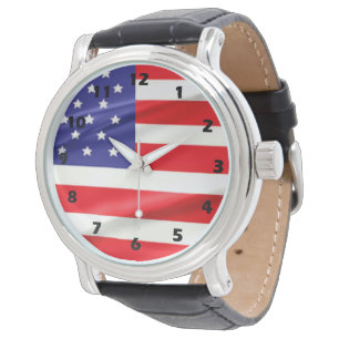 Reloj De Pulsera Bandera estadounidense