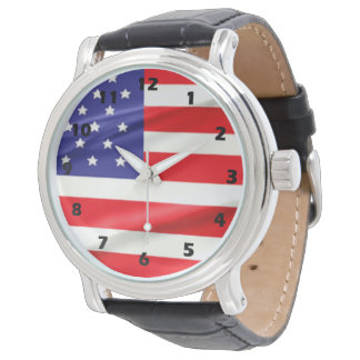 Reloj De Pulsera Bandera estadounidense
