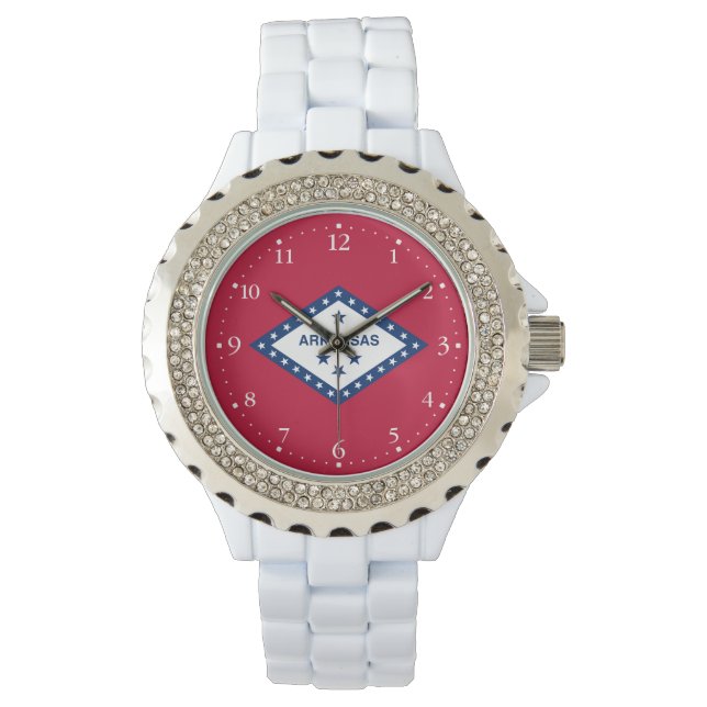 Reloj De Pulsera Bandera estatal de Arkansas (Anverso)