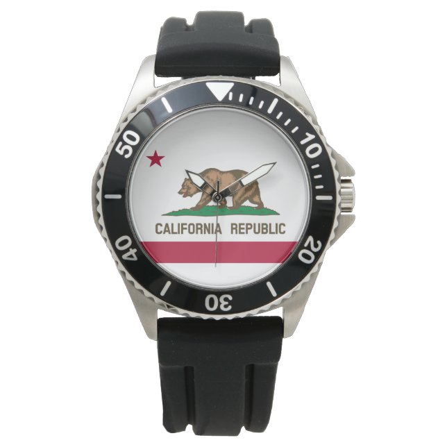 Reloj De Pulsera Bandera estatal de California (Anverso)