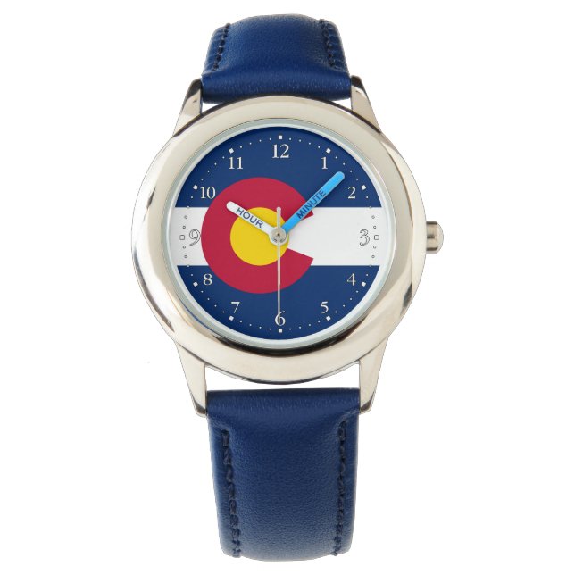 Reloj De Pulsera Bandera Estatal de Colorado (Anverso)