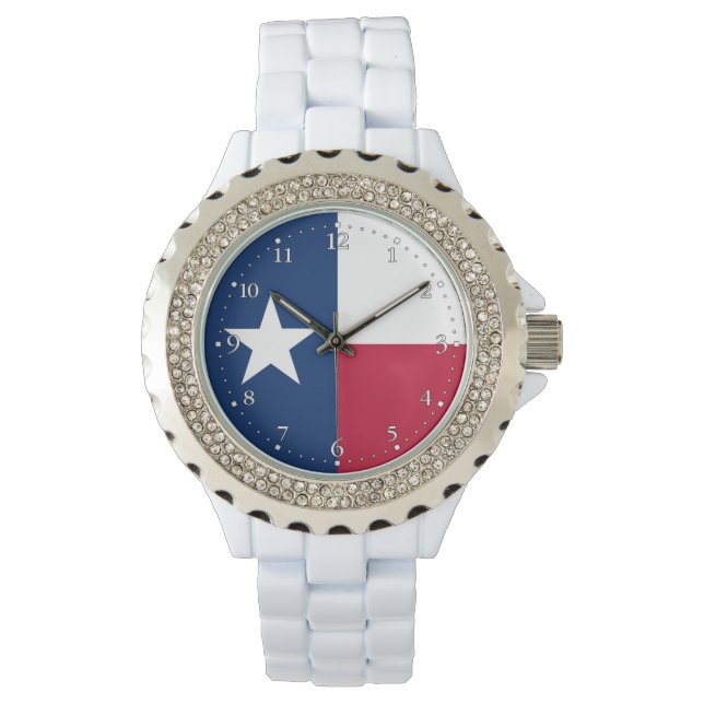 Reloj De Pulsera Bandera Estatal de Texas (Anverso)