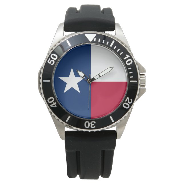 Reloj De Pulsera Bandera Estatal de Texas (Texas) (Anverso)