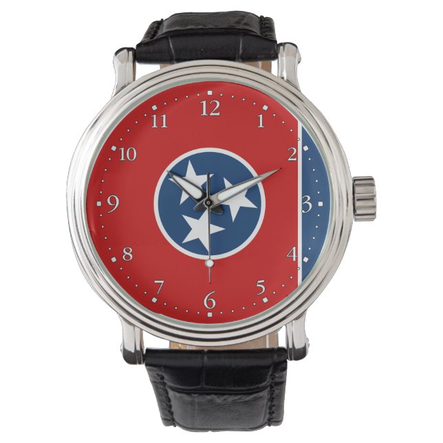 Reloj De Pulsera Bandera Estatal Tennessee (Anverso)